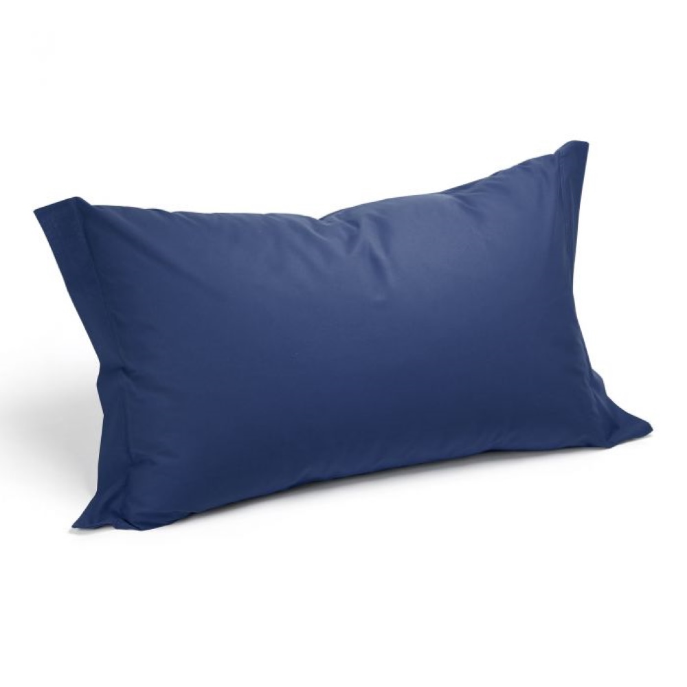 Federa cuscino in cotone con juta Aqu 30x50 Blu